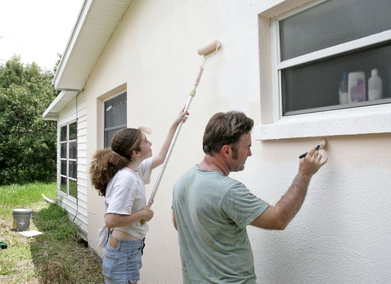 Local Stucco Wall Painting pros at work